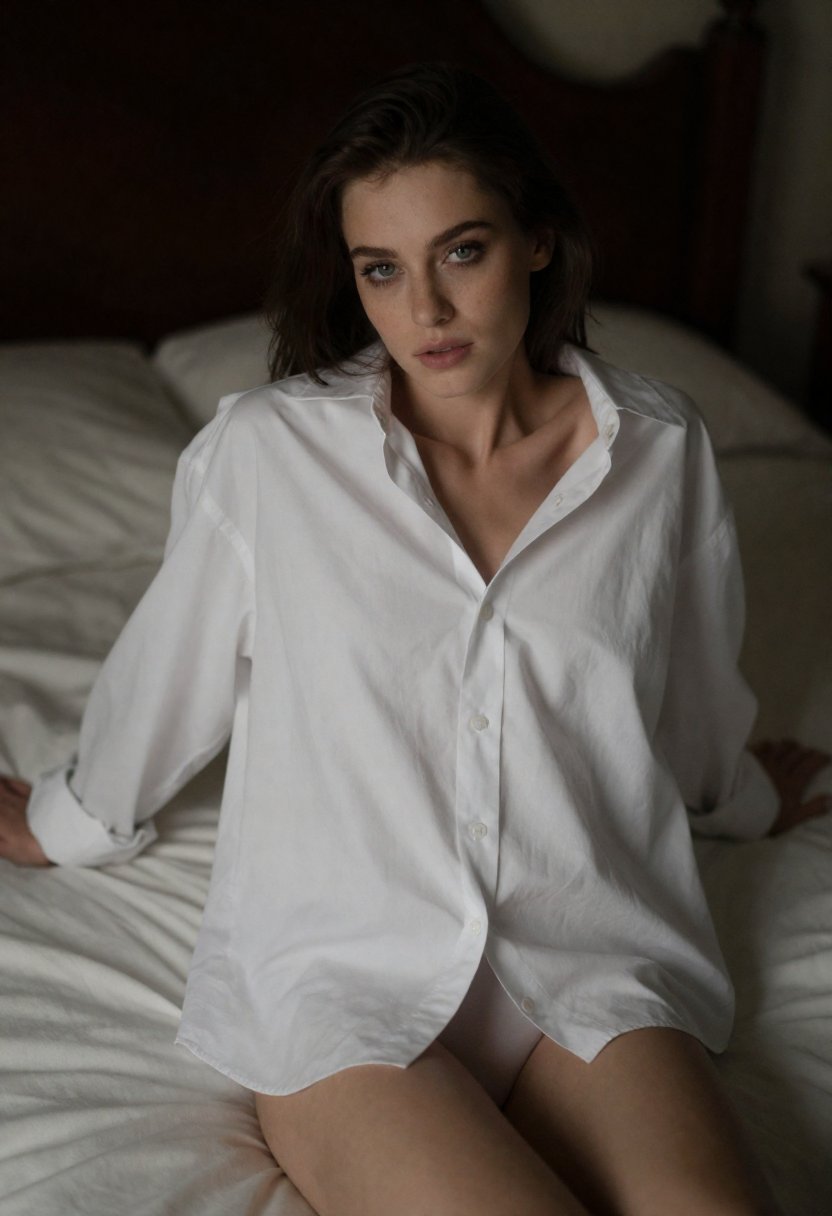 Vintage Boudoir, Open Shirt